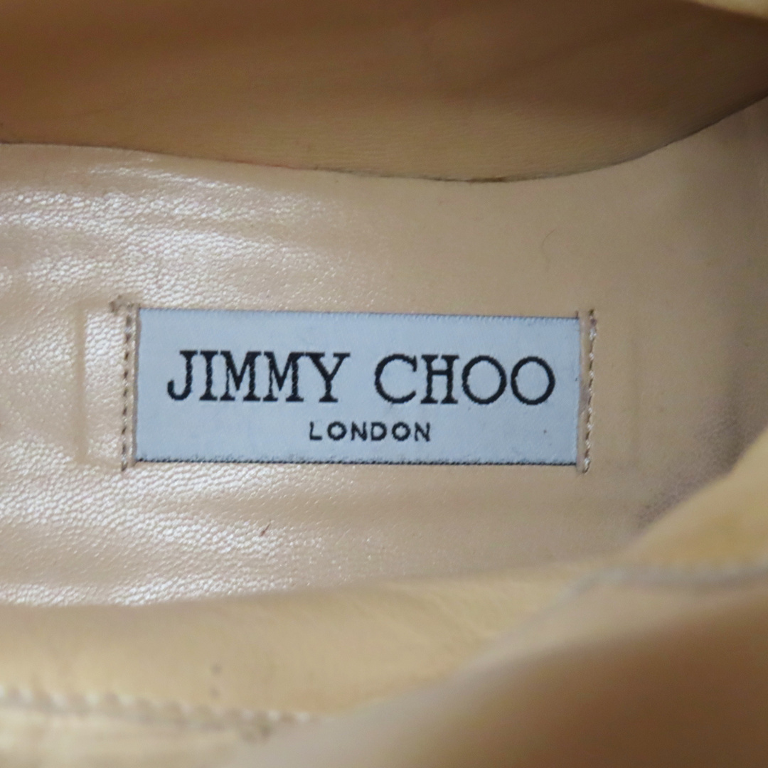 JIMMY CHOO(ジミーチュウ)のK03 JIMMY CHOO ジミーチュウ ストライプ スエード エンジニアブーツ 36 チャ レディースの靴/シューズ(ブーツ)の商品写真