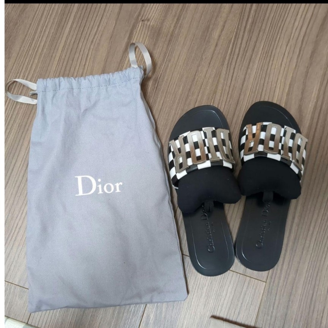 Christian Dior(クリスチャンディオール)のDior　ロゴサンダル　36 1/2 レディースの靴/シューズ(サンダル)の商品写真