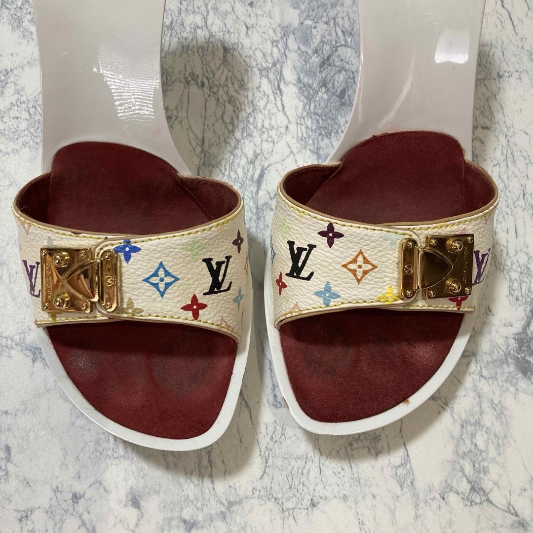 LOUIS VUITTON(ルイヴィトン)のLOUIS VUITTON サンダル　モノグラム　ミュール　マルチカラー レディースの靴/シューズ(サンダル)の商品写真