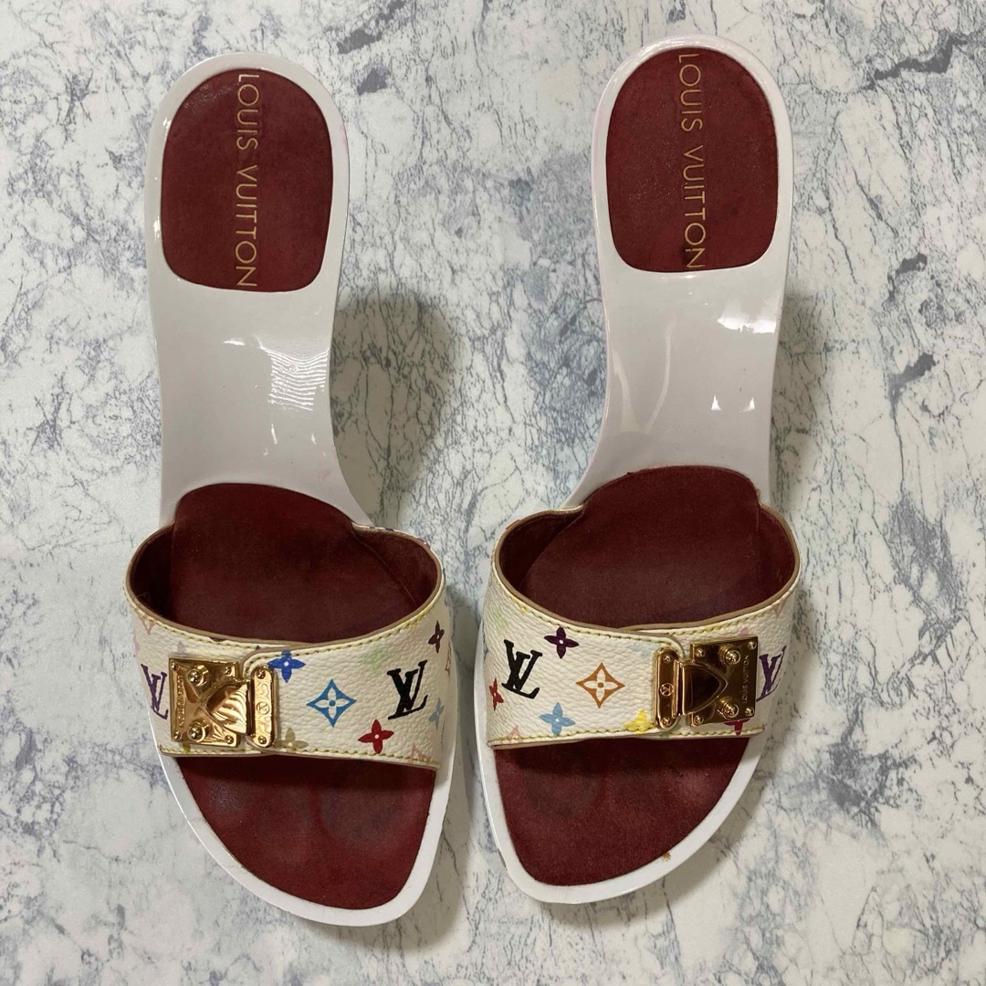 LOUIS VUITTON(ルイヴィトン)のLOUIS VUITTON サンダル　モノグラム　ミュール　マルチカラー レディースの靴/シューズ(サンダル)の商品写真