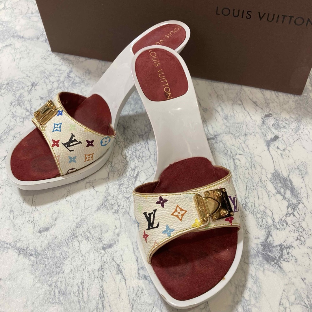 LOUIS VUITTON(ルイヴィトン)のLOUIS VUITTON サンダル　モノグラム　ミュール　マルチカラー レディースの靴/シューズ(サンダル)の商品写真