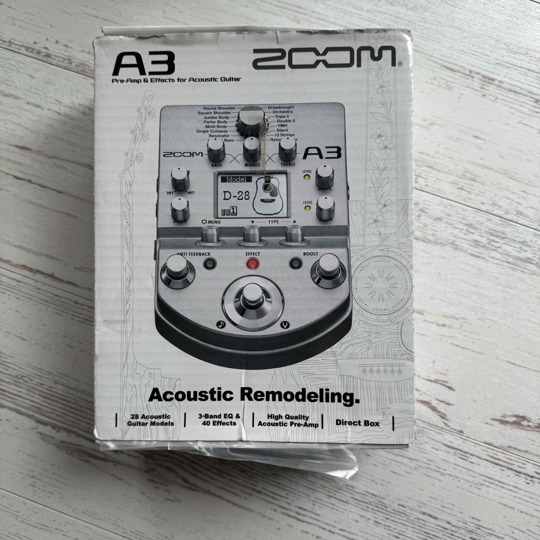 新品未使用】ZOOM プリアンプ&エフェクト アコースティックギター A3 新品未使用】ZOOM プリアンプ&エフェクト アコースティックギター A3