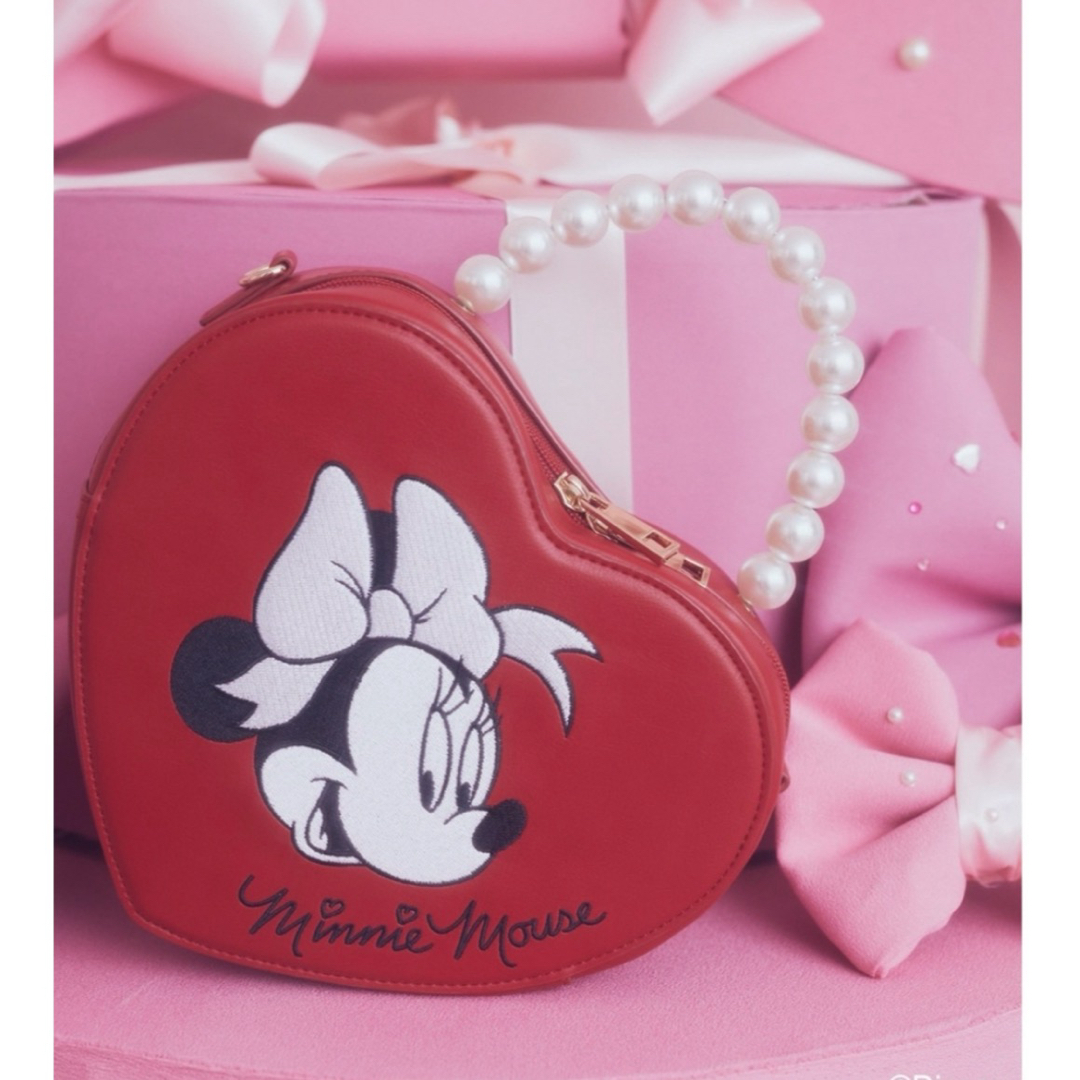 Disney(ディズニー)のアリーム　ミニー　ハートバッグ レディースのバッグ(ショルダーバッグ)の商品写真