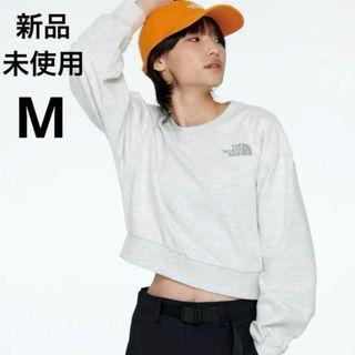 ザノースフェイス(THE NORTH FACE)の【日本未発売】ノースフェイス　韓国限定　ホワイトレーベル　ロゴ　スウェット　M(トレーナー/スウェット)