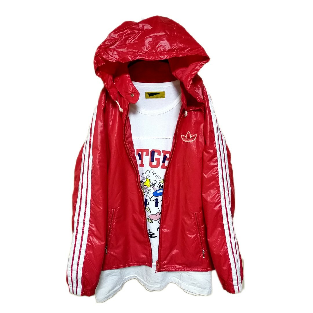 80´s ヴィンテージ☆ adidas ナイロンジャケット デサント製 80´s ヴィンテージ☆ adidas ナイロンジャケット デサント製
