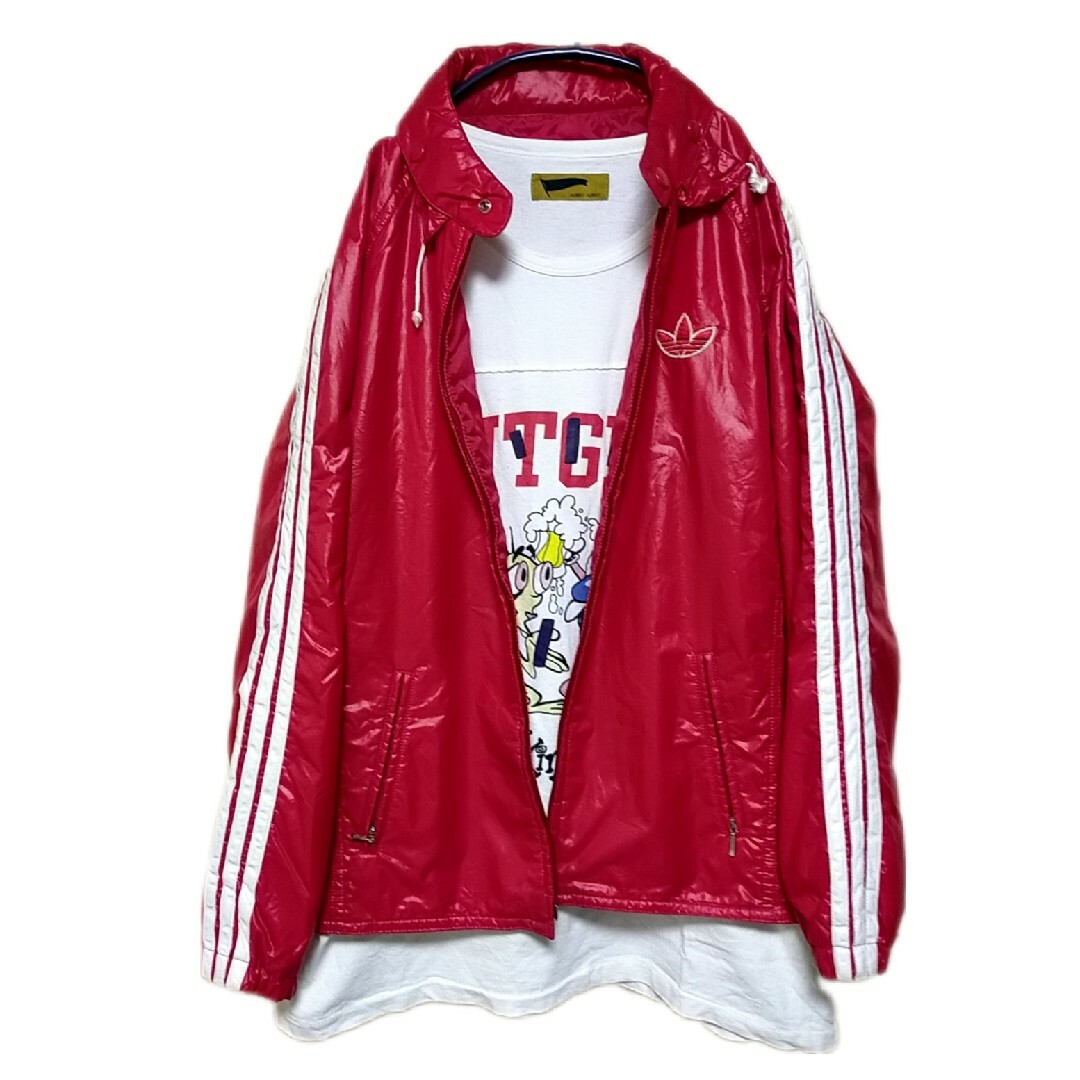 80´s ヴィンテージ☆ adidas ナイロンジャケット デサント製 80´s ヴィンテージ☆ adidas ナイロンジャケット デサント製