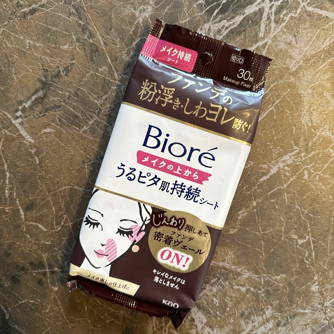 Biore(ビオレ)のビオレ メイクの上からうるピタ肌持続シート 30枚 コスメ/美容のスキンケア/基礎化粧品(その他)の商品写真