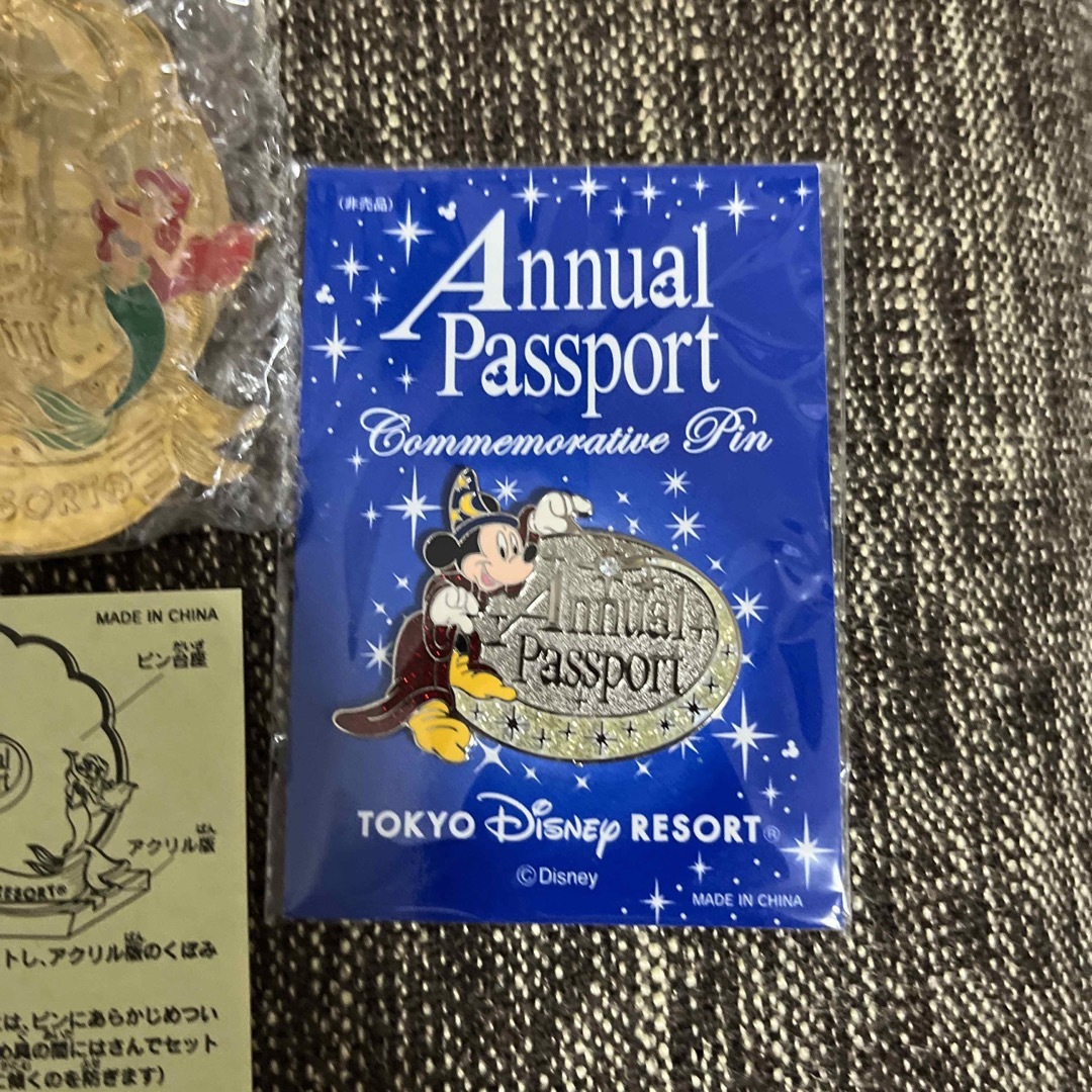 Disney(ディズニー)のアンニュアルパスポート　ピン　台座 エンタメ/ホビーのおもちゃ/ぬいぐるみ(その他)の商品写真