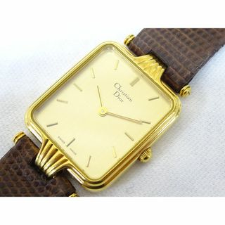 クリスチャンディオール(Christian Dior)のK広043/ DIOR 腕時計 レディース クォーツ スクエア (腕時計)