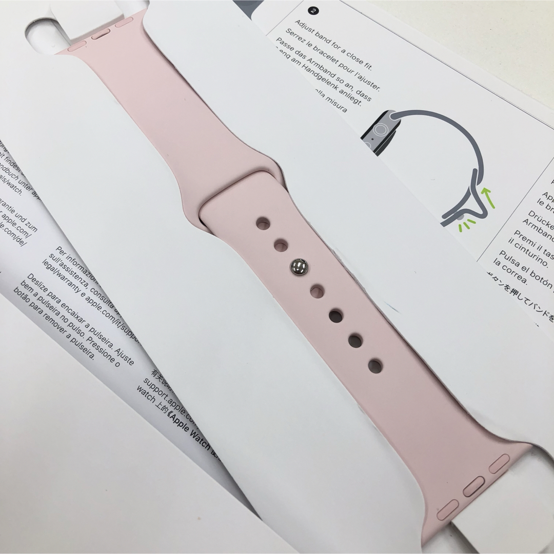 Apple Watch(アップルウォッチ)のApple Watch 41mm アップルウォッチ ピンク バンド スマホ/家電/カメラのスマートフォン/携帯電話(その他)の商品写真