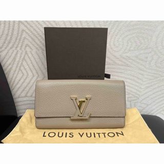 ルイヴィトン(LOUIS VUITTON)のルイヴィトン★M61249★ポルトフォイユ・カプシーヌ★ガレ★ベージュ★ゴールド(財布)