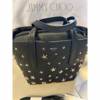 JIMMY CHOO - 【JIMMY CHOO】JONO/S パープル スタッズ 巾着クロス 