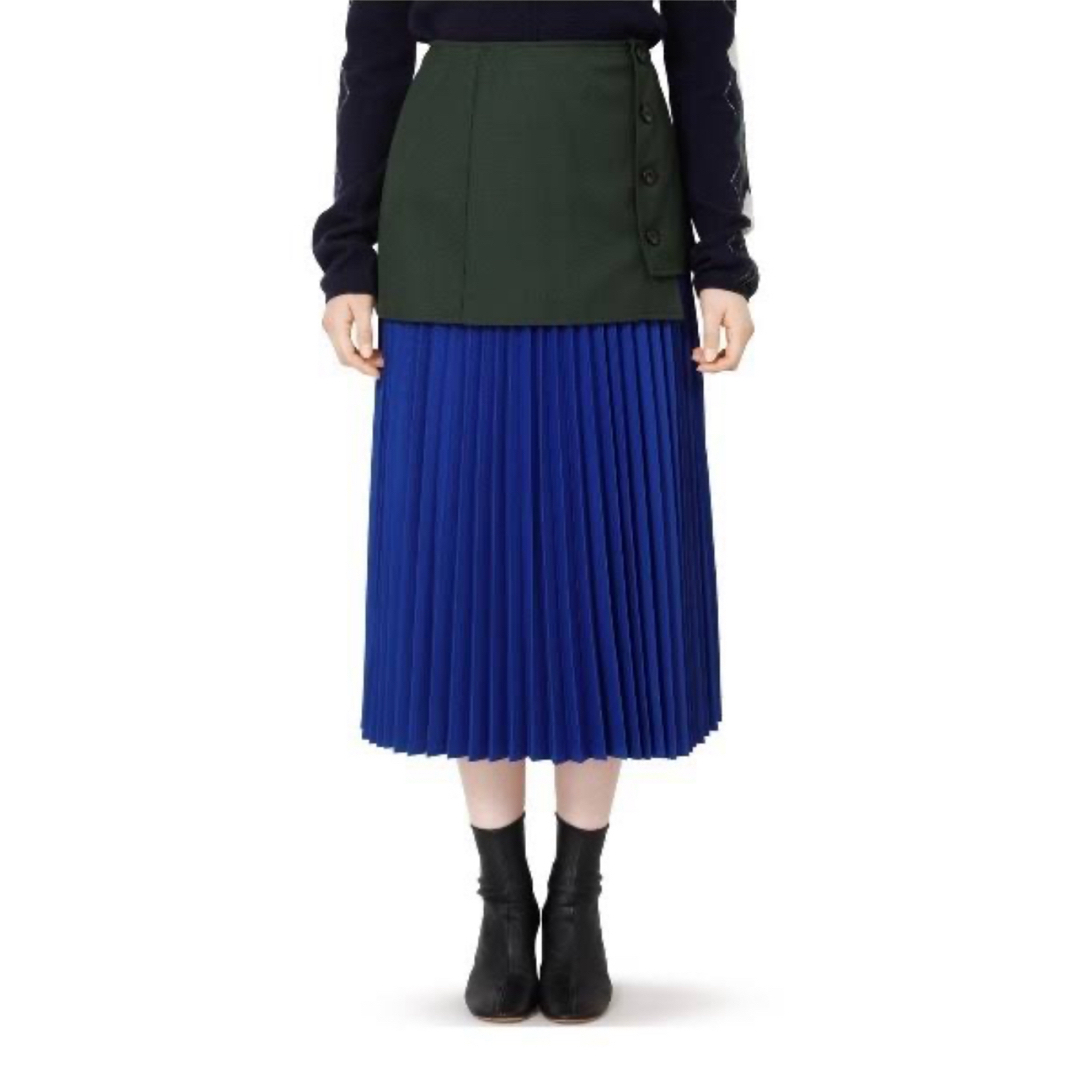 LE CIEL BLEU(ルシェルブルー)の新品未使用ルシェルブルー　プリーツスカート レディースのスカート(ひざ丈スカート)の商品写真