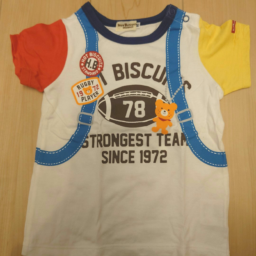 HOT BISCUITS(ホットビスケッツ)の美品　ホットビスケッツTシャツ　スボンセット キッズ/ベビー/マタニティのキッズ服男の子用(90cm~)(Tシャツ/カットソー)の商品写真