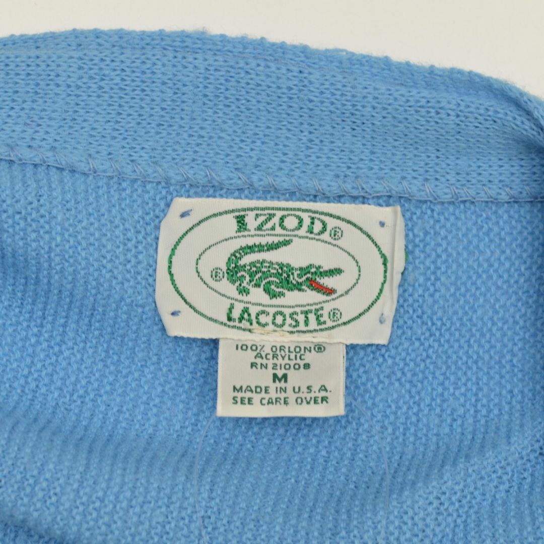 LACOSTE(ラコステ)の【IZODLACOSTE】80s〜 アクリルニット長袖カーディガン メンズのトップス(カーディガン)の商品写真