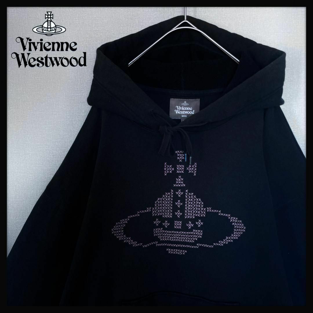 Vivienne Westwood(ヴィヴィアンウエストウッド)の【人気モデル☆刺繍オーブ☆ゆったり☆】ヴィヴィアンウエストウッド パーカー メンズのトップス(パーカー)の商品写真