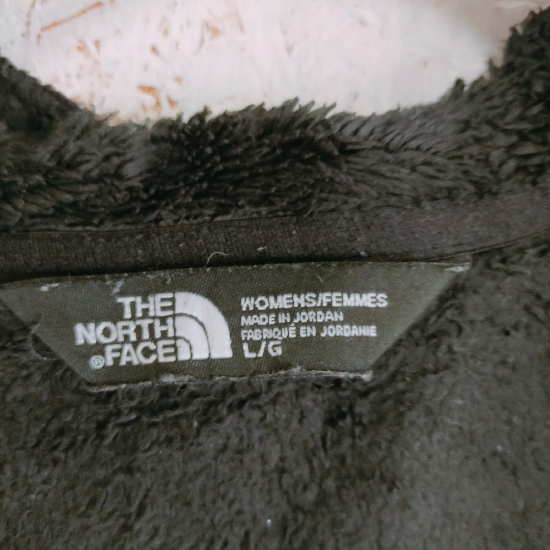 THE NORTH FACE(ザノースフェイス)の【訳アリ】ザノースフェイス　レディース　ボアジャケット　ブラック　フルジップ　L レディースのジャケット/アウター(その他)の商品写真