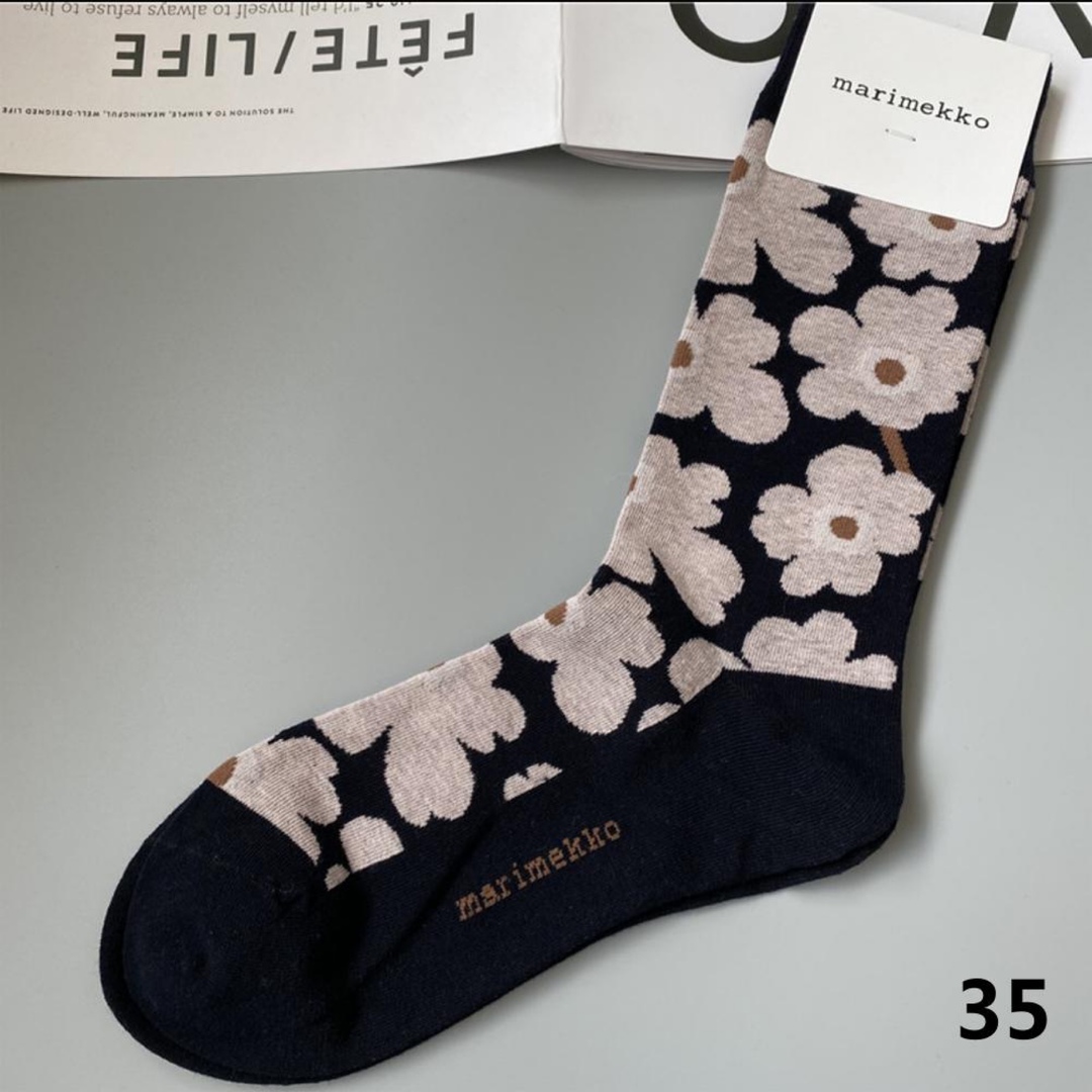 marimekko(マリメッコ)のマリメッコソックス　1足 レディースのレッグウェア(ソックス)の商品写真