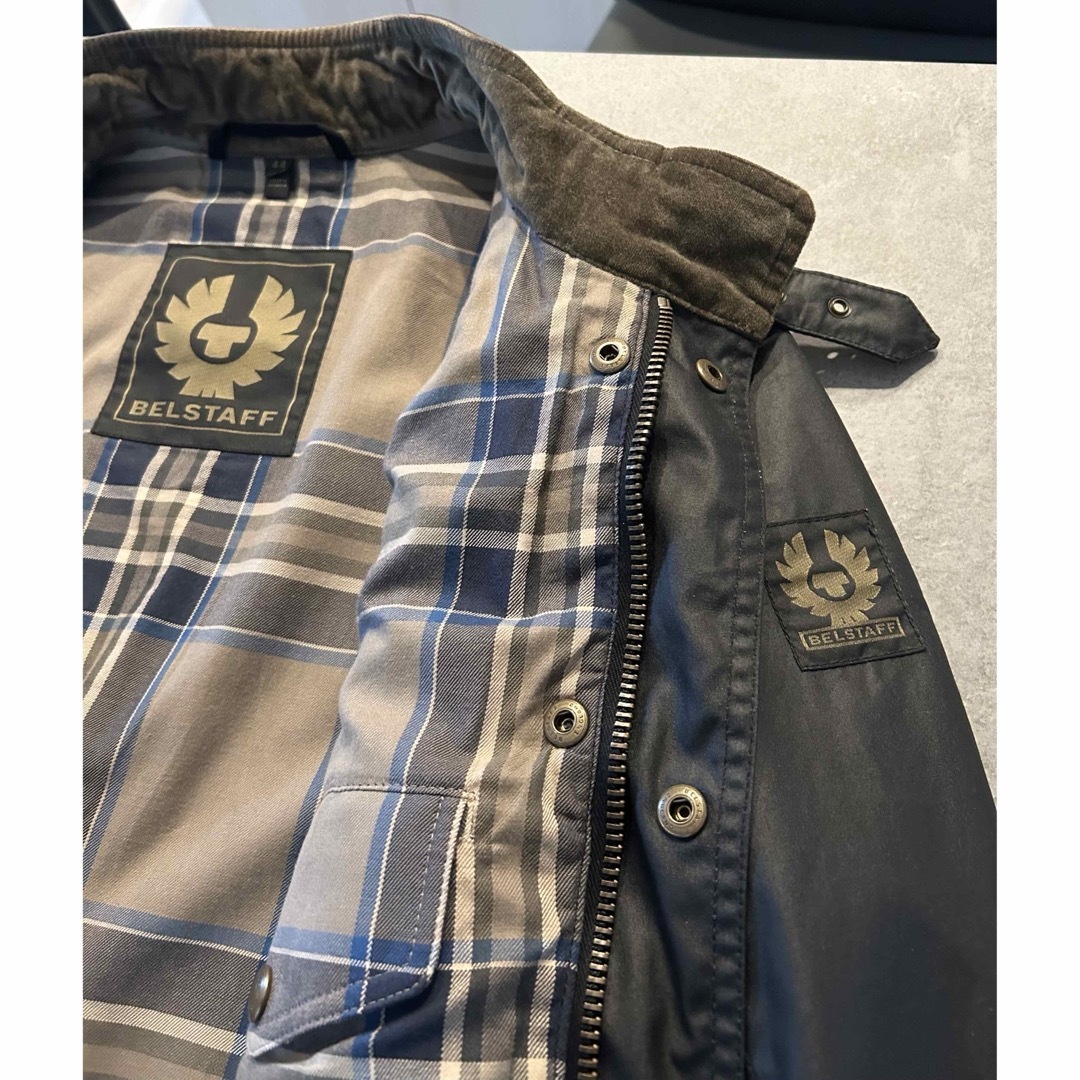 BELSTAFF(ベルスタッフ)の【極美品】BELSTAFF/ベルスタッフ　ワックスコットンジャケット メンズのジャケット/アウター(ライダースジャケット)の商品写真