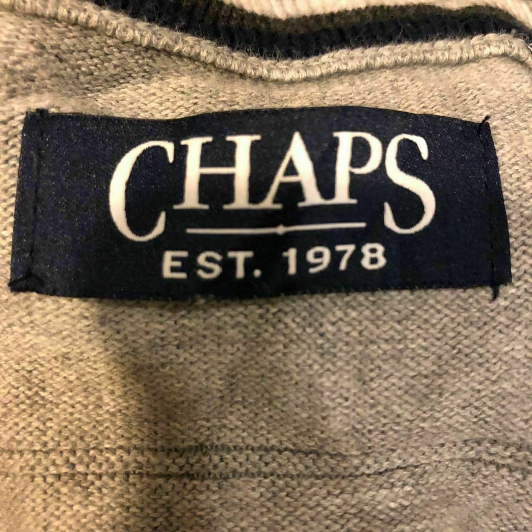 CHAPS(チャップス)のchaps ニットベスト グレー Lサイズ メンズのトップス(ベスト)の商品写真