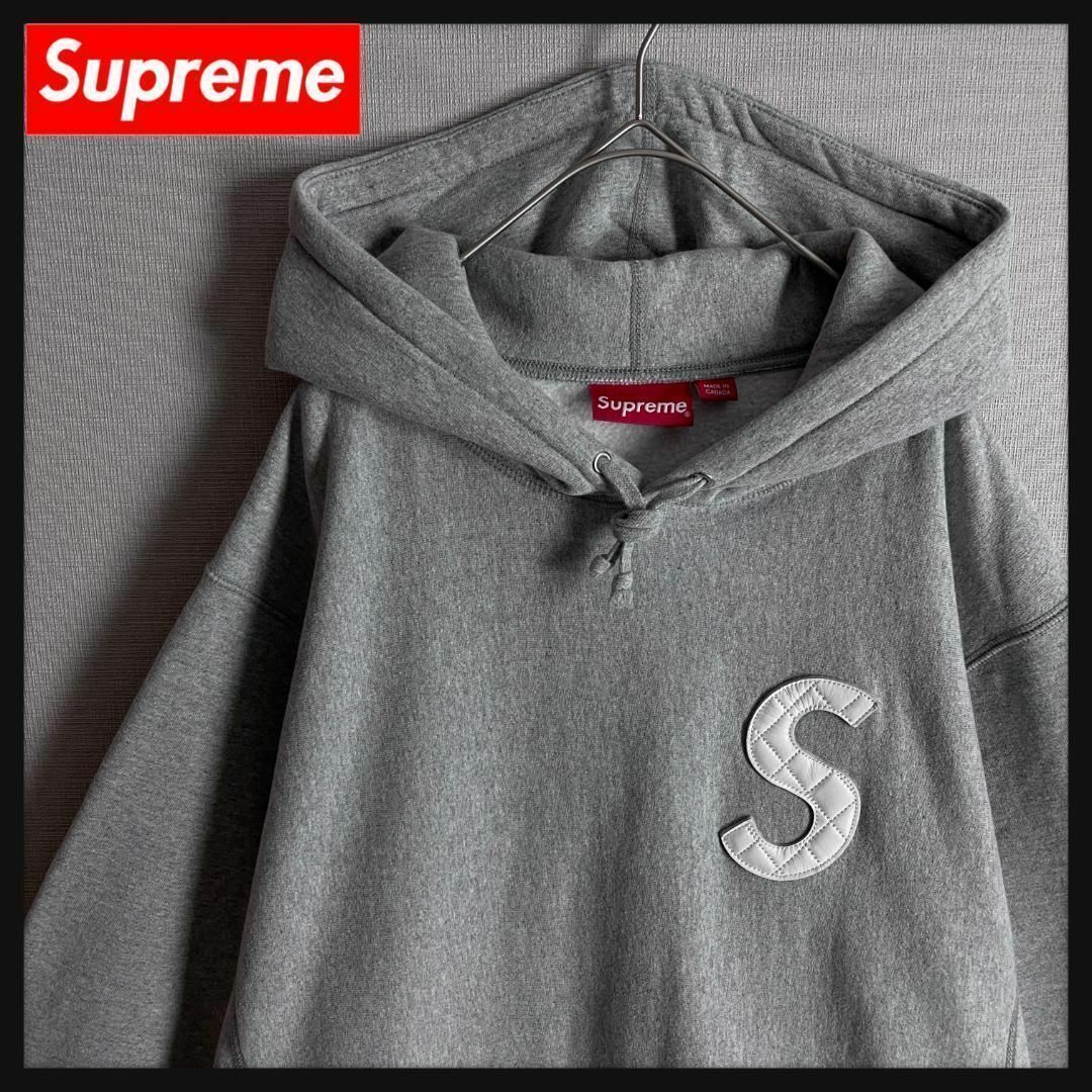 GINGER掲載商品】 【人気デザイン】Supreme グレー M パーカー