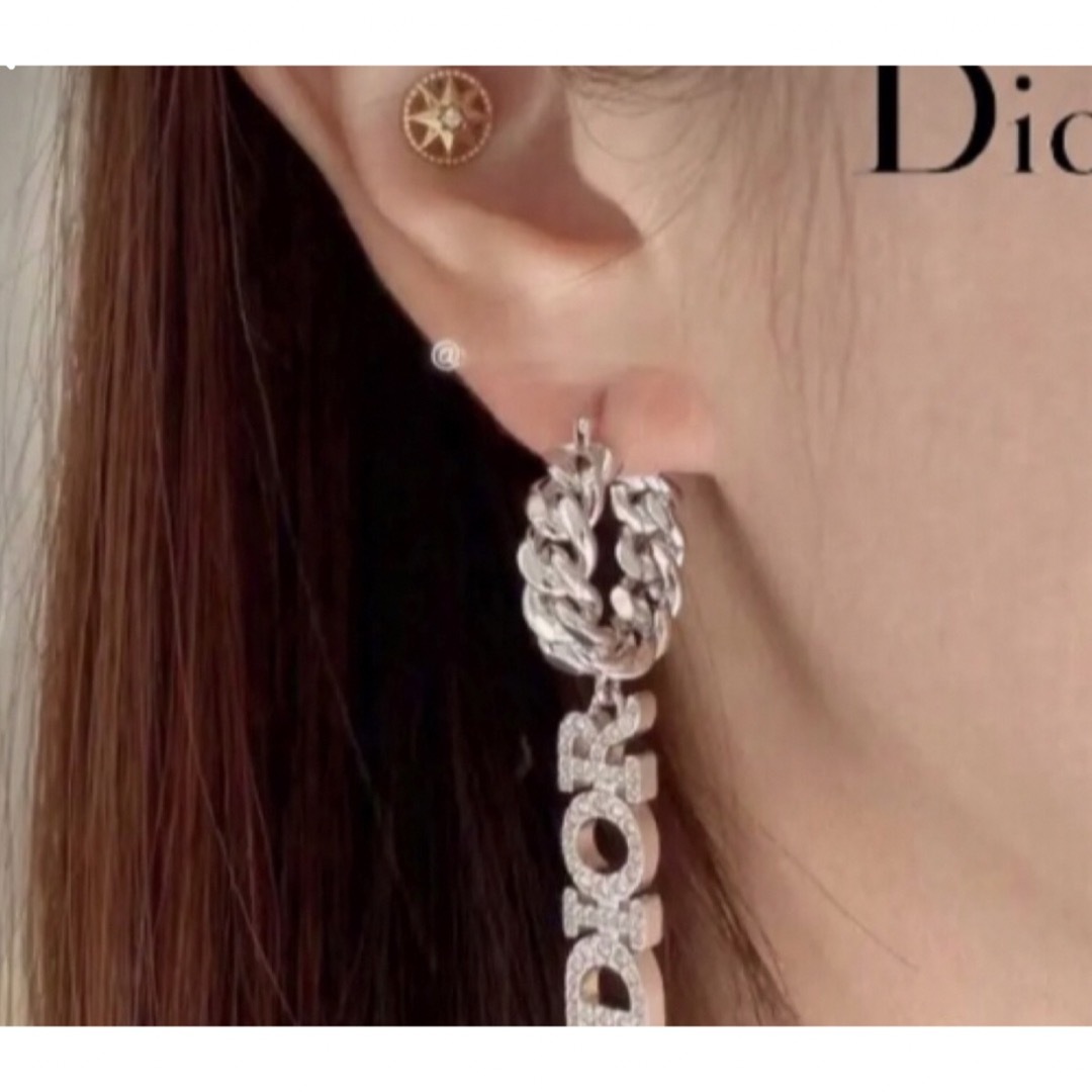 Christian Dior(クリスチャンディオール)のDIOR ピアス シルバー レディースのアクセサリー(ピアス)の商品写真