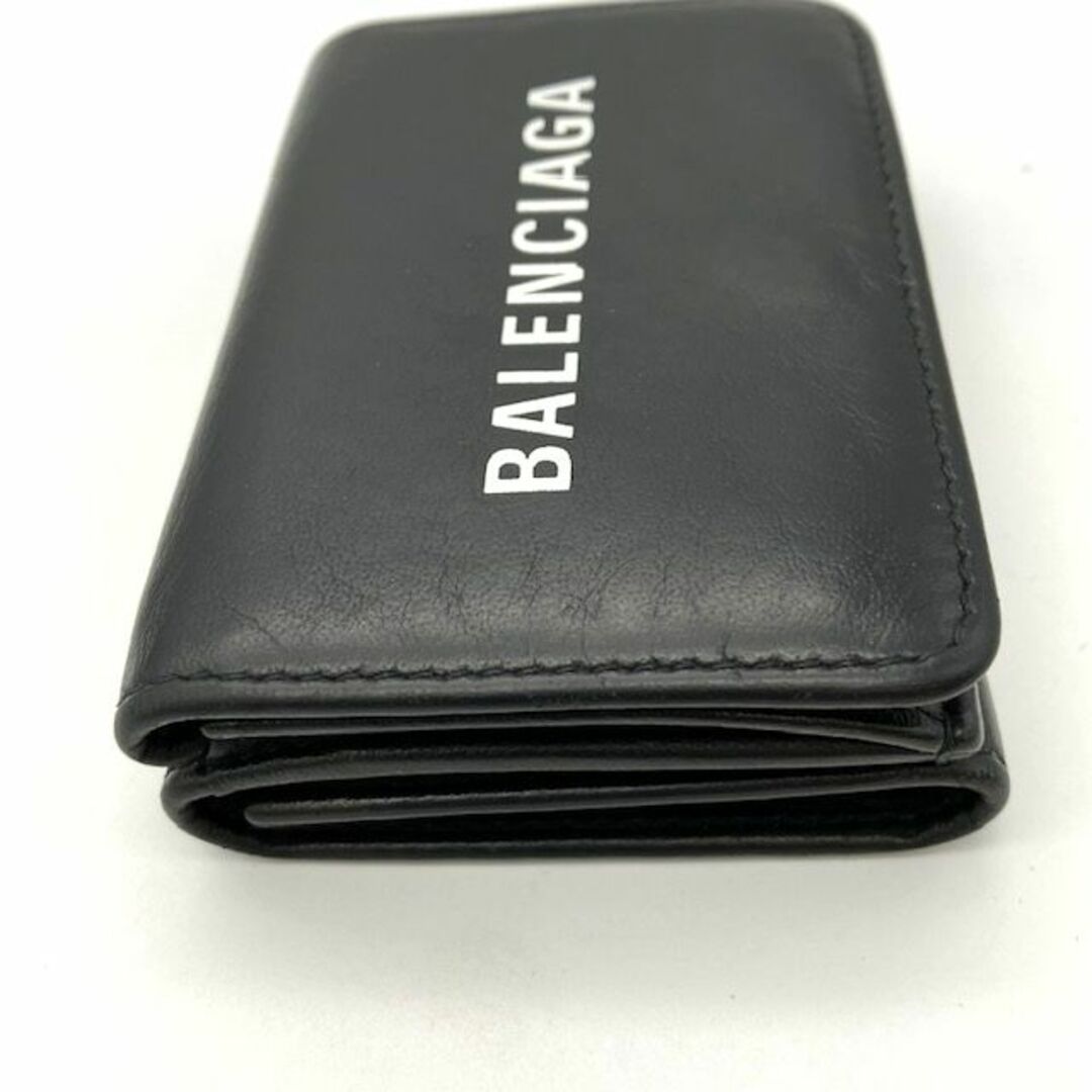 Balenciaga(バレンシアガ)のBALENCIAGA　バレンシアガ　コンパクトウォレット　レザー　ブラック　財布　三つ折り財布　ミニ財布　ミニウォレット レディースのファッション小物(財布)の商品写真