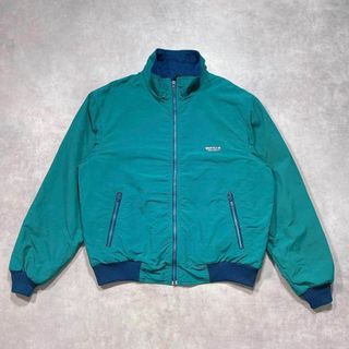 エディーバウアー(Eddie Bauer)のEddieBauer エディーバウアー グリーンナイロンフリースジャケット(ブルゾン)