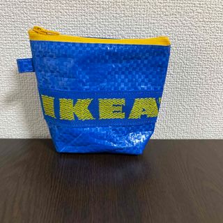 IKEA リメイクポーチ　(オレンジ)(ポーチ)