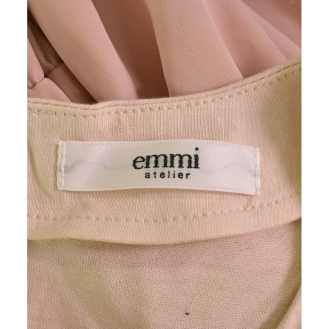 emmi atelier(エミアトリエ)のemmi atelier エミアトリエ ワンピース 0(XS位) ピンクベージュ 【古着】【中古】 レディースのワンピース(ひざ丈ワンピース)の商品写真