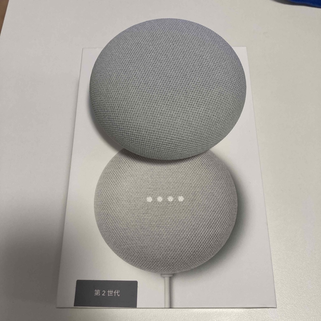 Google(グーグル)の値下げGoogle  GOOGLE NEST MINI CHALK スマホ/家電/カメラのオーディオ機器(スピーカー)の商品写真