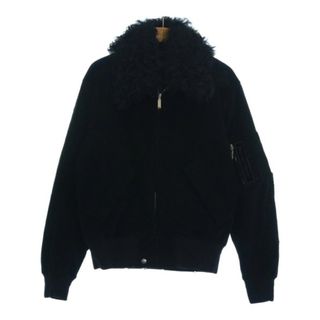 SAINT LAURENT PARIS カバーオール 50(XL位) 黒 【古着】【中古】(カバーオール)