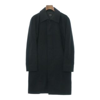 A.P.C. アーペーセー ステンカラーコート XS 黒 【古着】【中古】(ステンカラーコート)