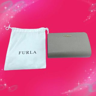 フルラ(Furla)の《おそらく未使用　超美品》　フルラ　バビロン　レザー　二つ折り財布　保存袋付き(財布)