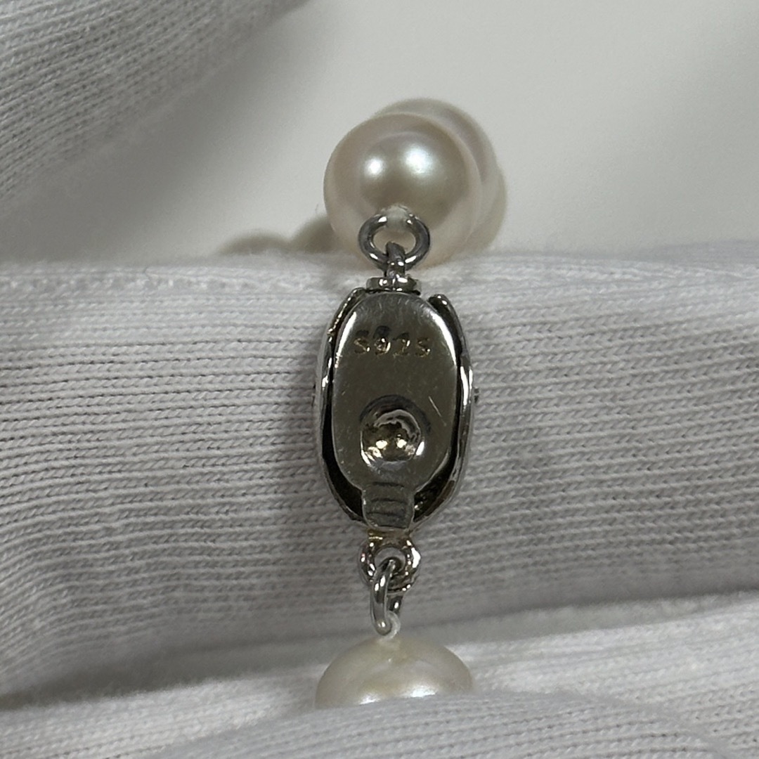 チ〜様専用　淡水パールネックレス　天然色　本真珠 レディースのアクセサリー(ネックレス)の商品写真
