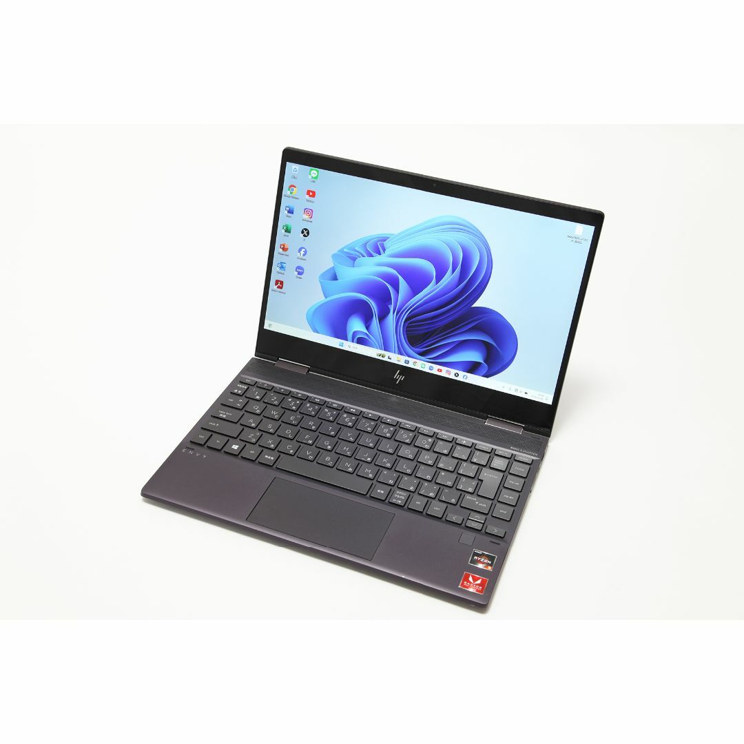 HP(ヒューレットパッカード)の【Office2021付／すぐ使える／Ryzen】HP ENVY x360 スマホ/家電/カメラのPC/タブレット(ノートPC)の商品写真