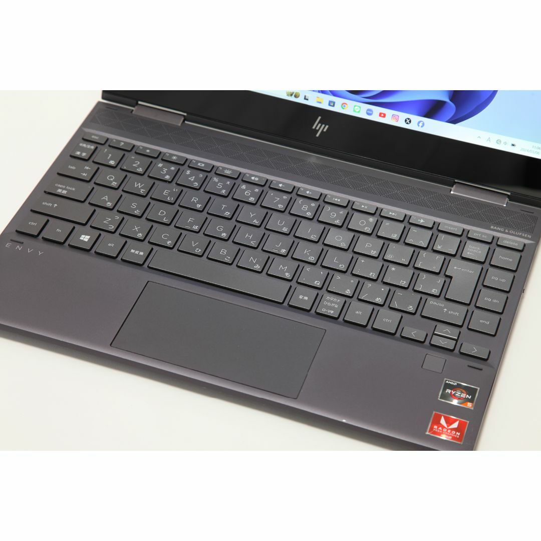 HP(ヒューレットパッカード)の【Office2021付／すぐ使える／Ryzen】HP ENVY x360 スマホ/家電/カメラのPC/タブレット(ノートPC)の商品写真