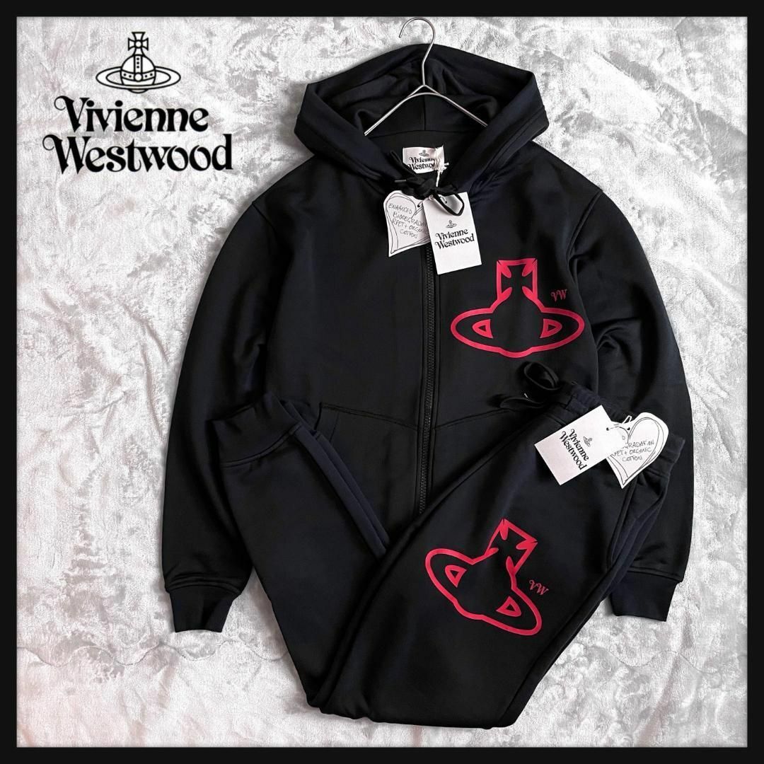 Vivienne Westwood(ヴィヴィアンウエストウッド)の【新品☆高級インポート☆セットアップ☆】ヴィヴィアン パーカー パンツ 入手困難 メンズのトップス(パーカー)の商品写真