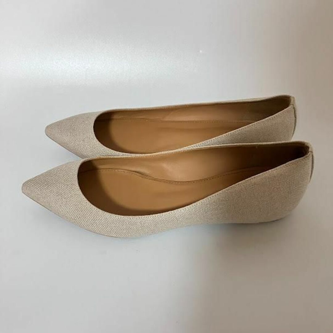 CHEMBUR(チェンバー)のCHEMBUR チェンバー 麻100% 37h 靴 パンプス 日本製【k627】 レディースの靴/シューズ(ハイヒール/パンプス)の商品写真