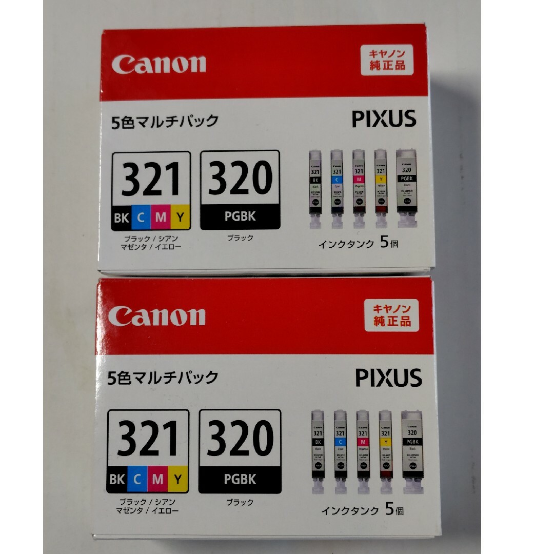 Canon(キヤノン)のCanon インクカートリッジ BCI-321+320/5MP インテリア/住まい/日用品のオフィス用品(その他)の商品写真