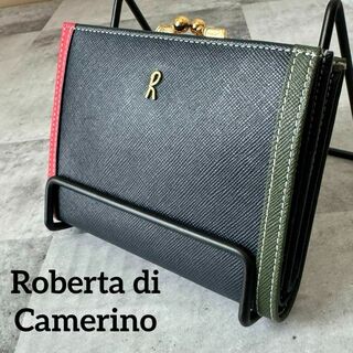 ロベルタディカメリーノ(ROBERTA DI CAMERINO)のロベルタディカメリーノ 二つ折り財布 レザー がま口(財布)