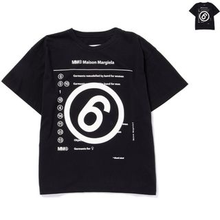 エムエムシックス(MM6)のエム エム シックス メゾン マルジェラ MM6 MAISON MARGIELA 【大人もOK】キッズ Tシャツ ナンバーロゴ 半袖 クルーネック ショートスリーブシャツ 2024年春夏新作 M60577 MM009 (Tシャツ/カットソー)