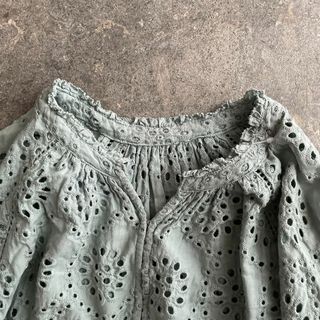 アングリッド(Ungrid)のアングリッド ungrid ロング ワンピース 透け感 刺繍(ロングワンピース/マキシワンピース)