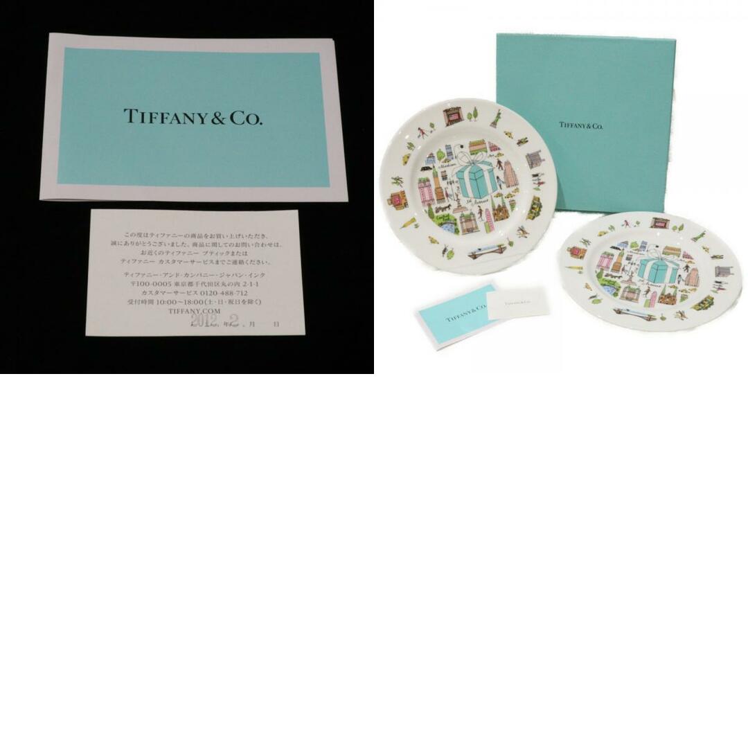 Tiffany & Co.(ティファニー)の【箱付き】TIFFANY＆Co.　ティファニー　5htアベニュー　プレート　2点セット　皿　洋食器　プレゼント包装【中古】松前R56号店 インテリア/住まい/日用品のキッチン/食器(食器)の商品写真