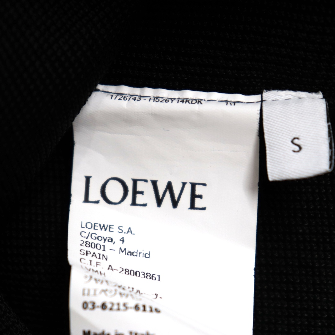 LOEWE(ロエベ)の【新品同様】 ロエベ H526Y14KDK アナグラムロゴ ジャージー ニット セーター ビッグポケット メンズ 黒 ブラック サイズ S LOEWE メンズのトップス(ニット/セーター)の商品写真