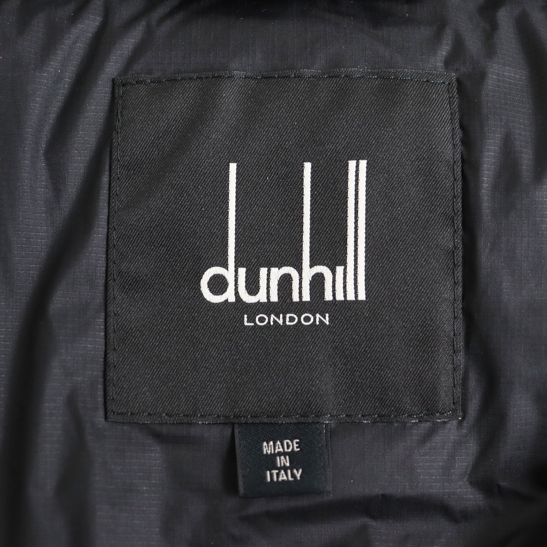 Dunhill(ダンヒル)の極美品 Dunhill ダンヒル DU18FH157N3001 スタンドカラー ロゴダブルジップ付き ダウンジャケット ブラック M イタリア製 正規品 メンズ 訳有 メンズのジャケット/アウター(ダウンジャケット)の商品写真