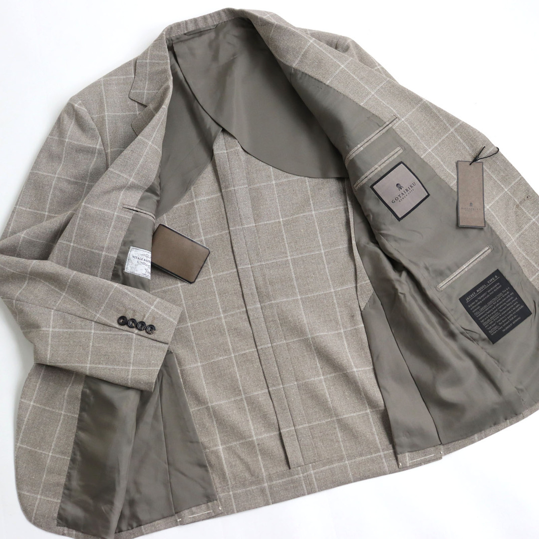 未使用品 GOTAIRIKU 五大陸 シルク混 シングル スーツ 未使用品 GOTAIRIKU 五大陸 シルク混 シングル スーツ
