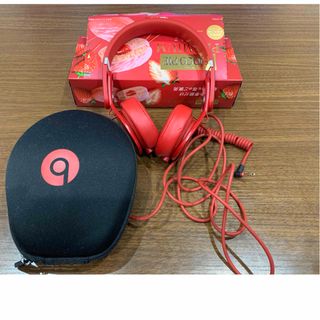 ビーツ(Beats)のビーツ ヘッドホン beats mixr レッド Beats 良好・中古(ヘッドフォン/イヤフォン)