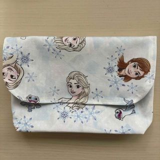 40.横入れお弁当封筒(アナと雪の女王柄キャラクター封筒型お弁当袋)(ランチボックス巾着)