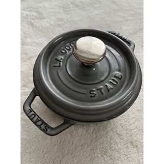 ストウブ(STAUB)のSTAUB ピコ・ココット ラウンド 14cm(グレー)(鍋/フライパン)